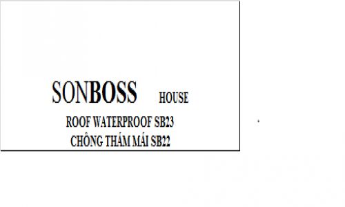 Công ty 4 ORANGES CO., LTD. (VN) đăng ký nhãn hiệu “SONBOSS HOUSE ROOF WATERPROOF SB23 CHÔNG THÁM MÁI SB22”
